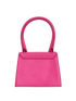 Medium The Chiquito, &pound;220, Handbags, Pink, Leather, Back view